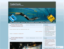 Tablet Screenshot of freedivetoronto.com